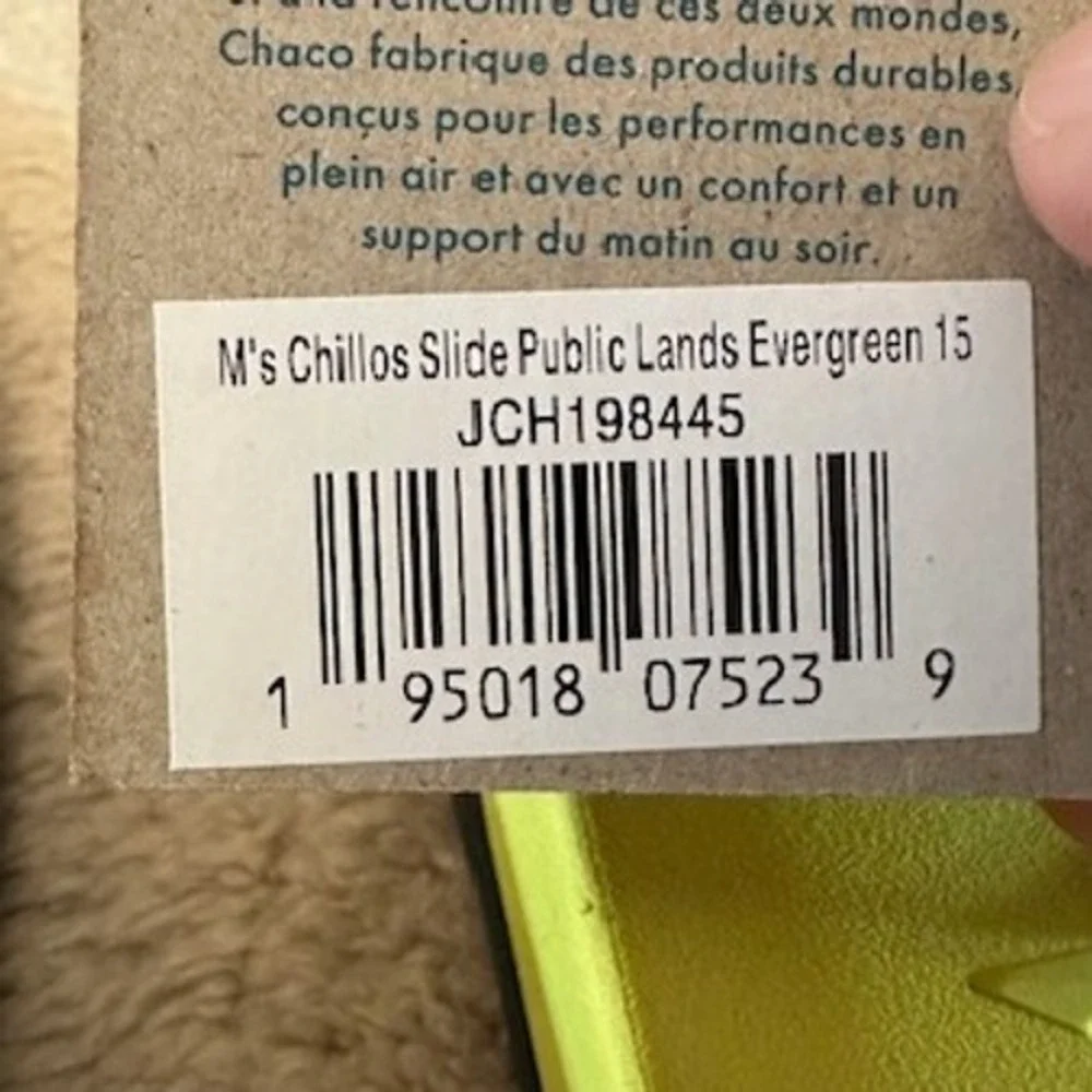 Chaco Black and Neon Green Sandals - Picture 7 of 8